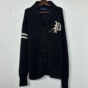 Polo Ralph Lauren P Wing Shawl Neck Cardigan Sweater Rowing Club Large